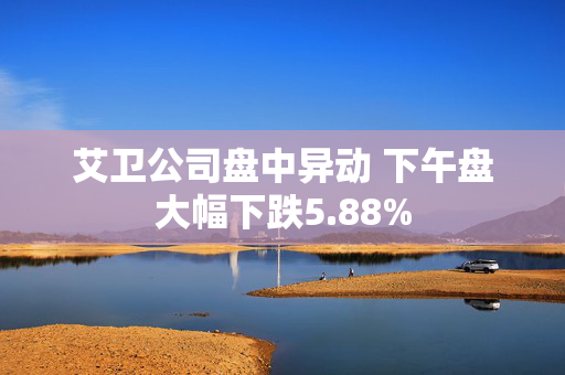 艾卫公司盘中异动 下午盘大幅下跌5.88%