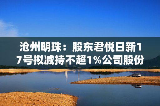 沧州明珠：股东君悦日新17号拟减持不超1%公司股份