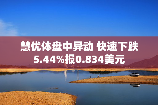 慧优体盘中异动 快速下跌5.44%报0.834美元