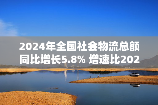 2024年全国社会物流总额同比增长5.8% 增速比2023年全年提高0.6个百分点