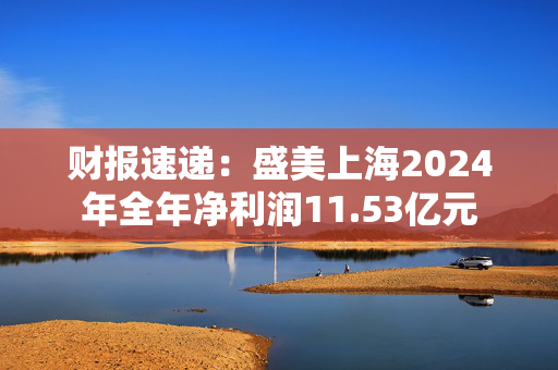 财报速递：盛美上海2024年全年净利润11.53亿元