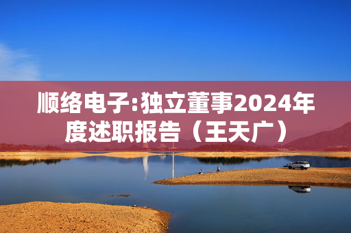 顺络电子:独立董事2024年度述职报告（王天广）