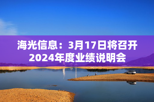 海光信息：3月17日将召开2024年度业绩说明会